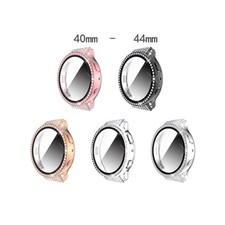 for Watch Active 2 40mm/44mm Watch Shell Black/Silver/Rose Gold/Pink-Transparent