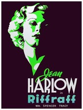 6293.Jean Harlow in Riffraff, Spencer Tracy.Poster.Wall Art Decorative.