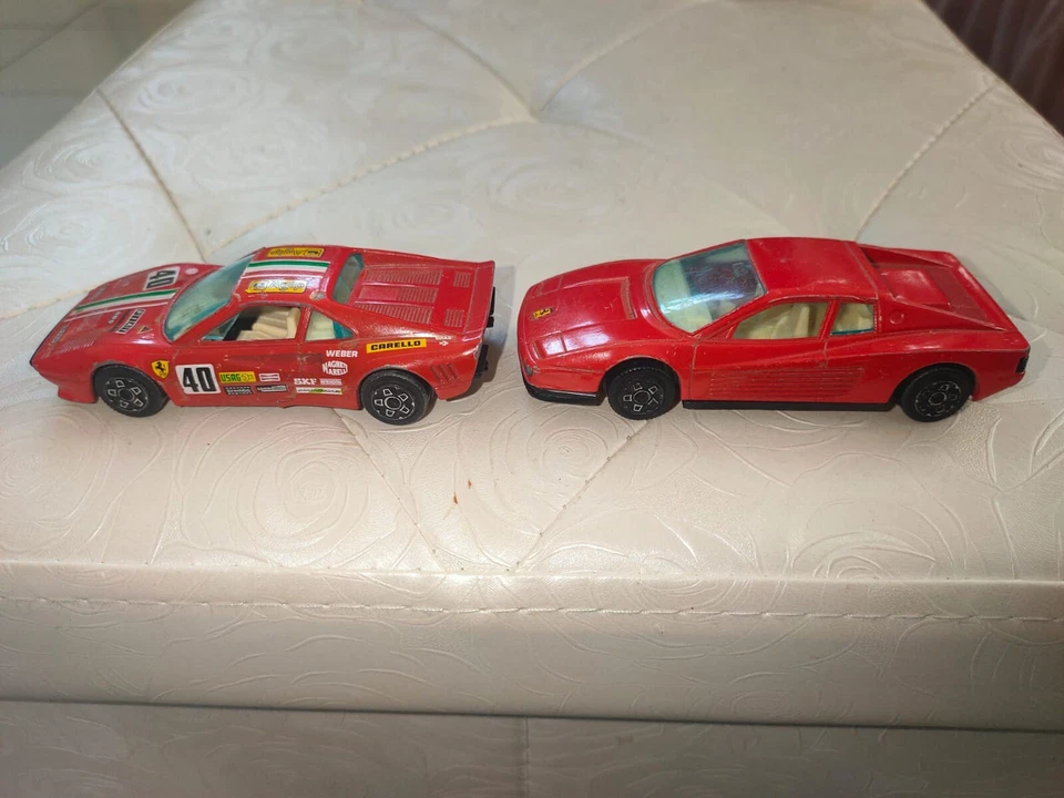 Ferrari GTO + Testarossa 1984 1/43 Burago Bburago Vintage No Maisto Solido - Immagine 3 di 4
