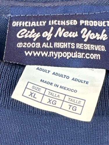 FDNY Navy Blue T-Shirt XL Officially Licensed By NY Popular Short Sleeve Cotton - Picture 2 of 5