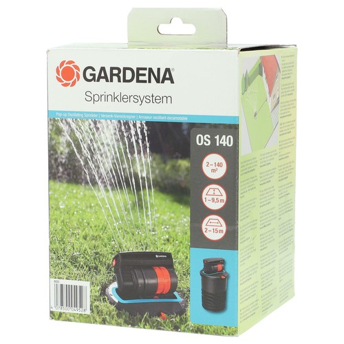 Gardena Sprinklersystem Versenk Viereckregner OS 140 Rasensprenger Nr