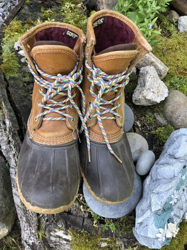 Leather Rain Duck Bean Boots 