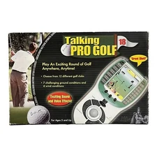TALKING PRO GOLF Ball Tour Excalibur Handheld Electronic Pocket Travel Game- NEW