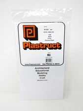 Plastruct 91103 White Styrene Sheets Plastic 0.030" .8mm 7" x 12" SSS-103