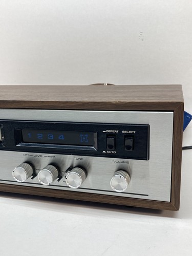 DOKORDER MC-70A Wood Grain -Silver 8-Track Tape Player Vintage- See Description - Picture 4 of 12