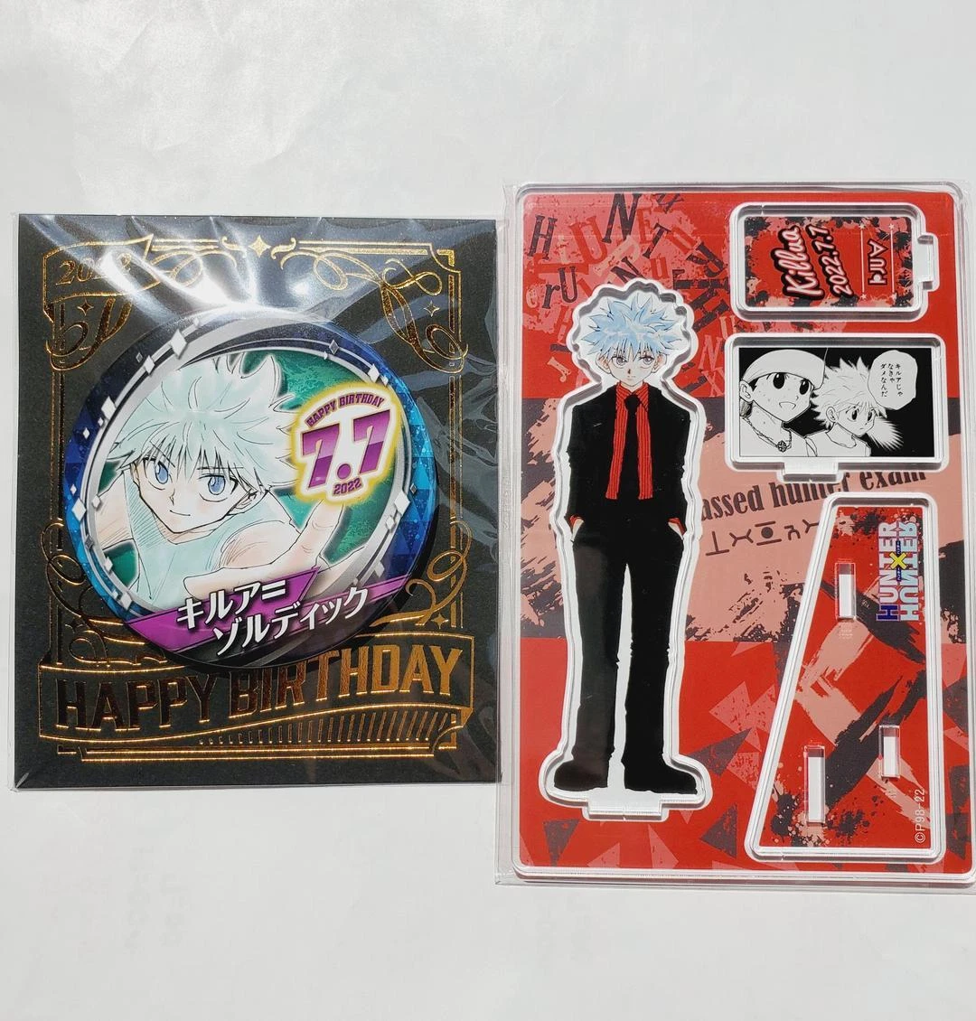 HUNTER × HUNTER Killua Zoldyck 2022 Birthday tin badge & Diorama figure Set  of 2 | eBay