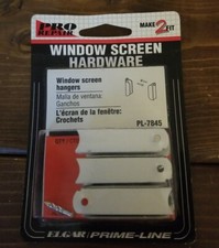 Prime-Line PL-7845 Aluminum Window Screen Frame Top Hangers 2 L in. Pk of 6