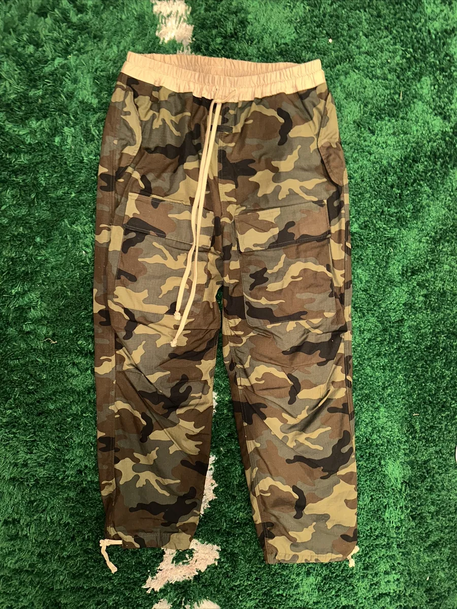 Fear Of God 7th Seventh Collection Camouflage Cargo Pants Mens Large Camo  FOG