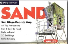 Pop-Up Map of San Diego, California, by VanDam/Rand McNally Maps