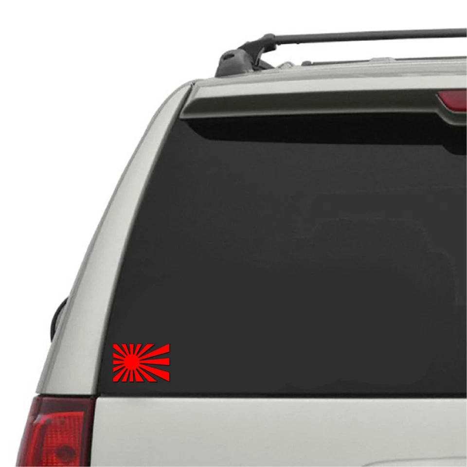 CALCOMANÍA ADHESIVA DE VINILO BANDERA SOL NACIENTE JAPÓN JAPONÉS JDM AFINADOR DE CARRERAS DRIFT CAR Foto 2 de 4