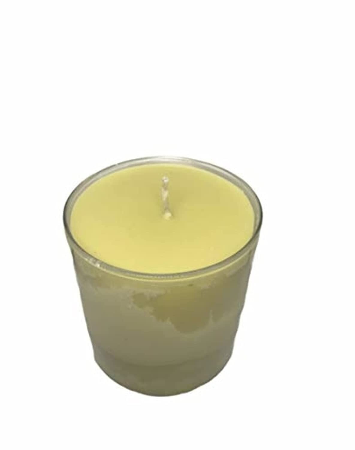 Pure Organic Beeswax Container Candle 14 Ounce Naturally Honey Scented Dye Free
