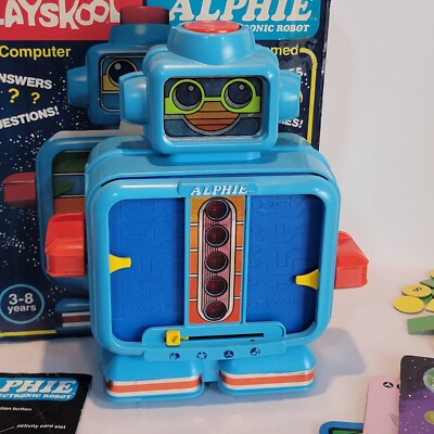 Playskool Alphie (RARE AMAZING CONDITION) 1978 Learning Robot With Box!