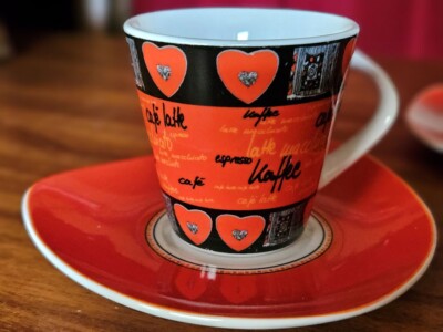 Espressotassen Set Marke Flirt Love Heart neu in Originalverpackung