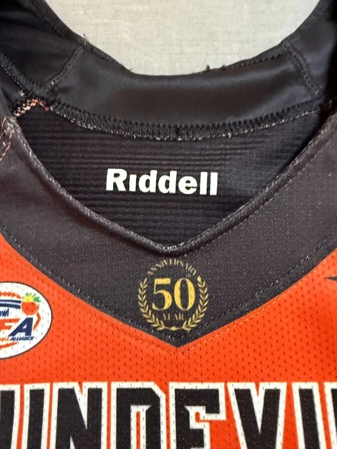 Camiseta de fútbol americano Arizona State Sun Devils Riddell para niños XL naranja manga corta. Foto 2 de 4