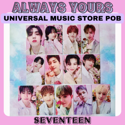 SEVENTEEN ALWAYS YOURS JAPAN BEST ALBUM Photo Card Universal Music