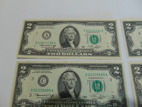 1976 $2 FRN Full District Set - 12 notes - lightly circulated - Picture 2 of 11