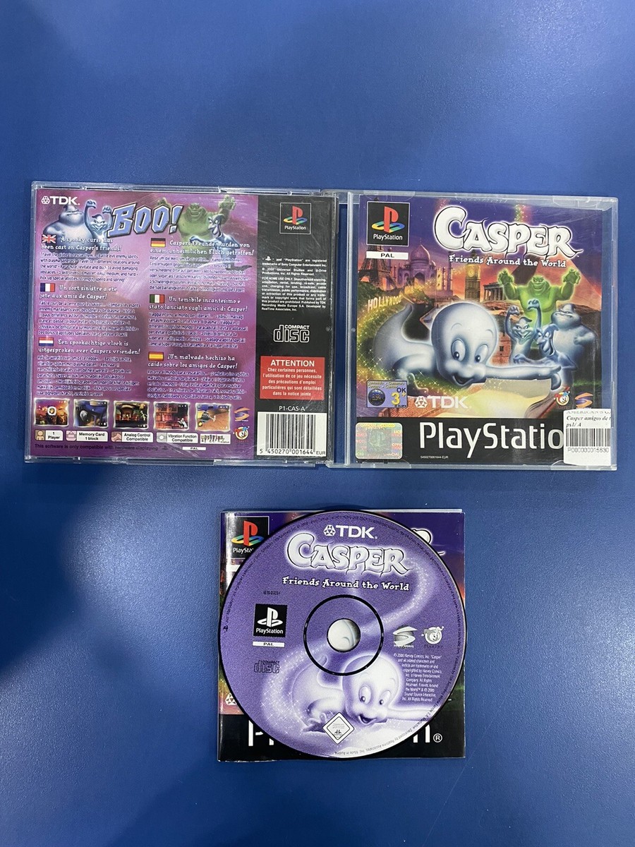 Notice (manuel) Du Jeu Casper Friends Around The World Pour PS1 - Bon état, Occasion