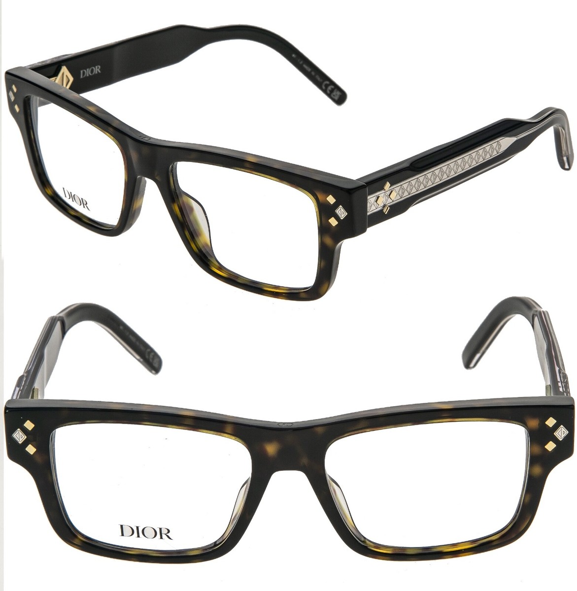 CHRISTIAN DIOR CD DIAMONDO S3I Brown Havana Eyeglasses 53mm