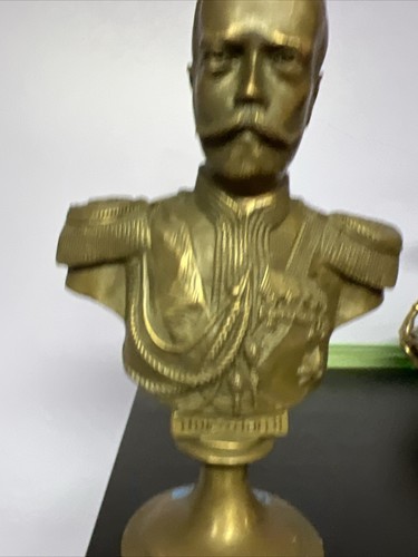 NIKOLAI II RUSSIAN CZAR KING BRONZE STATUE SCULPTURE - Picture 2 of 10