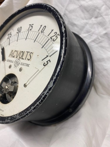 Voltímetro de CA General Electric 7"" esfera transversal - Imagen 5 de 8