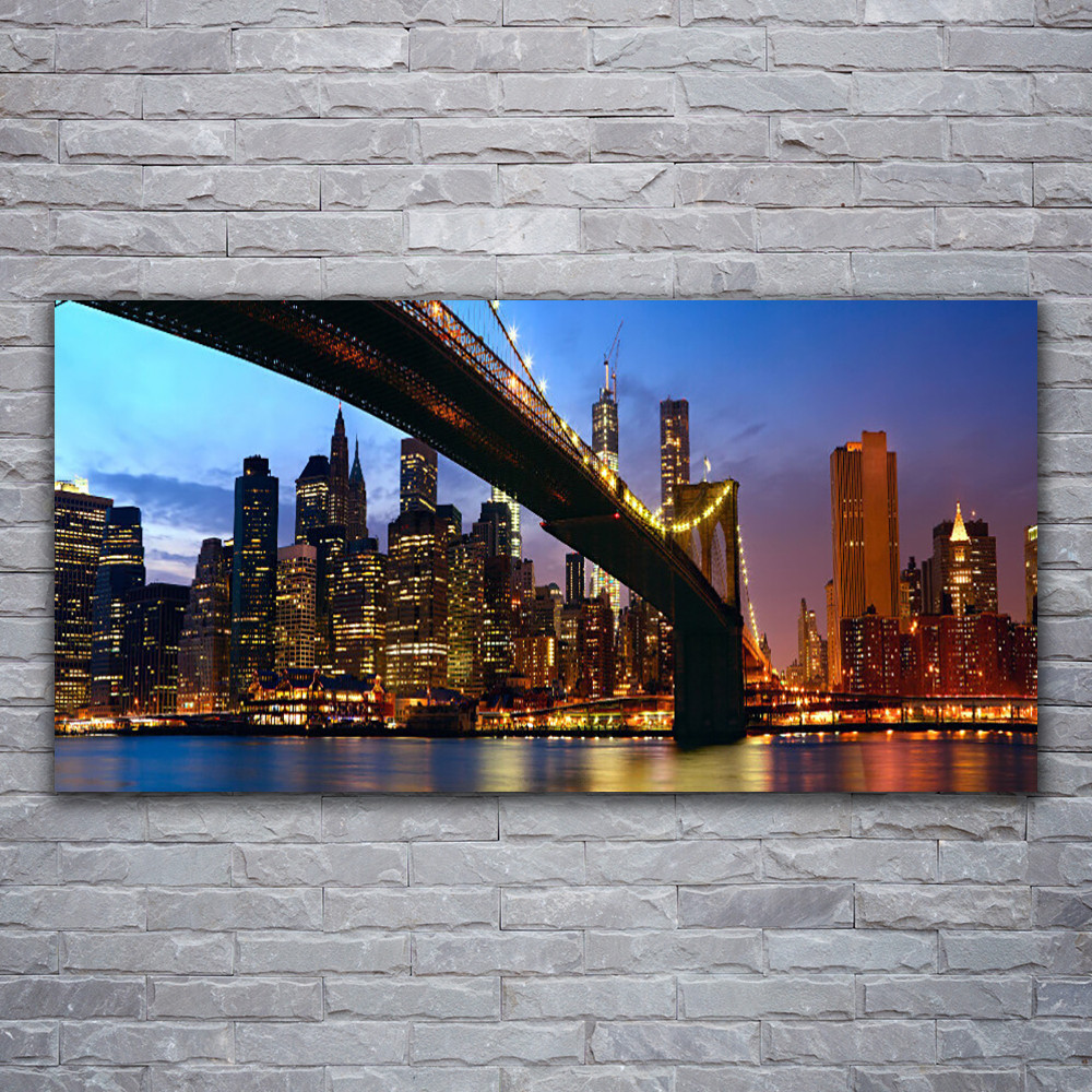 Tableau en verre acrylique de qualité premium avec motif architecture