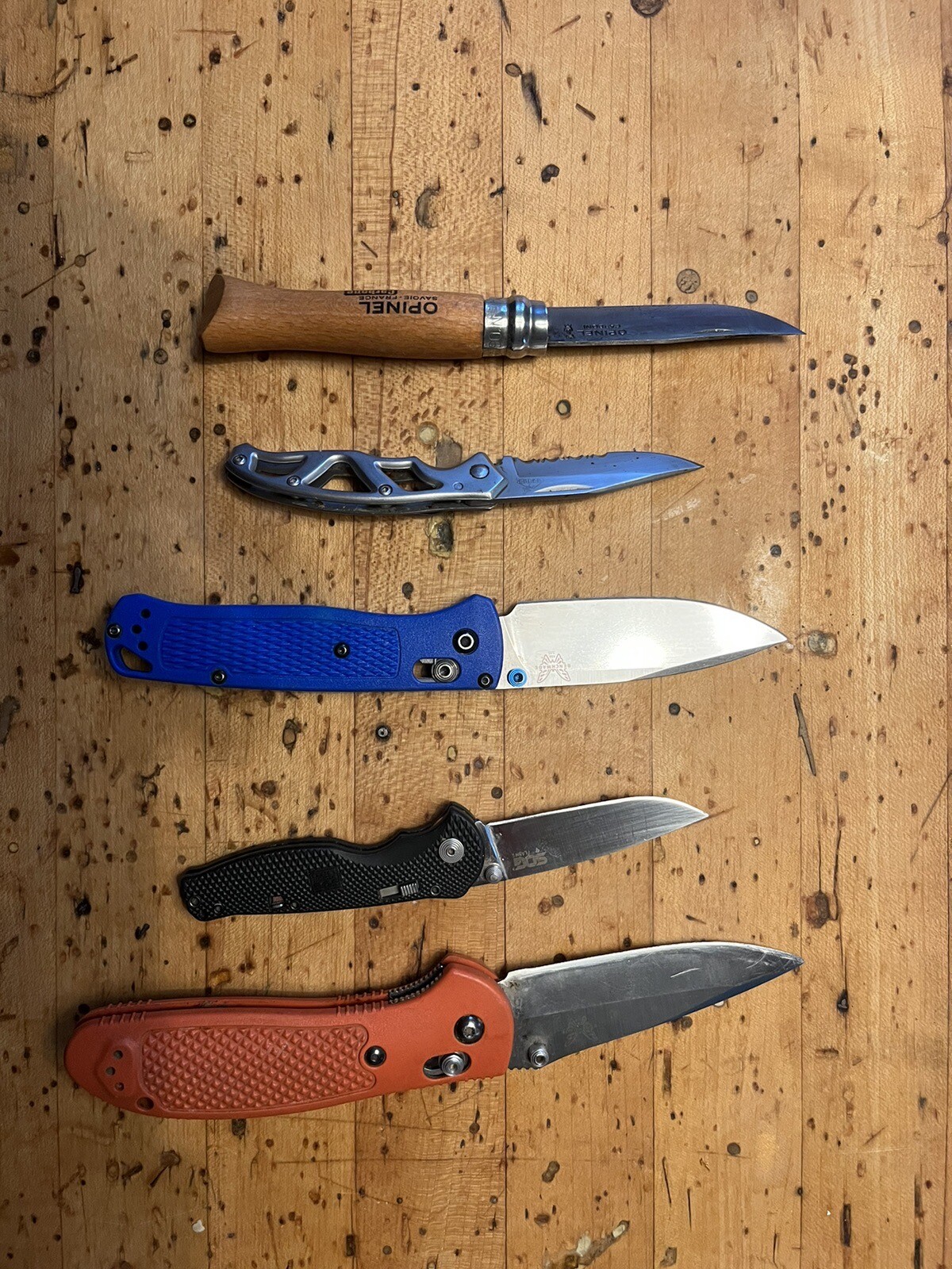 Pocket knife lot used Benchmade, Opinel, Sog, Gerber eBay