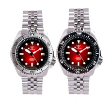 20ATM Diving Tandorio 41mm NH35A Auto Men Watch Sapphire Glass Red Sunburst Dial