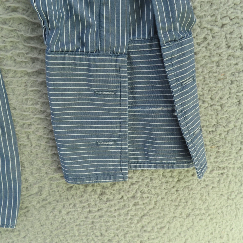 Brooks Brothers Shirt Men Medium 15.5 Blue French Cuff Makers USA Vintage - Image 2 of 4