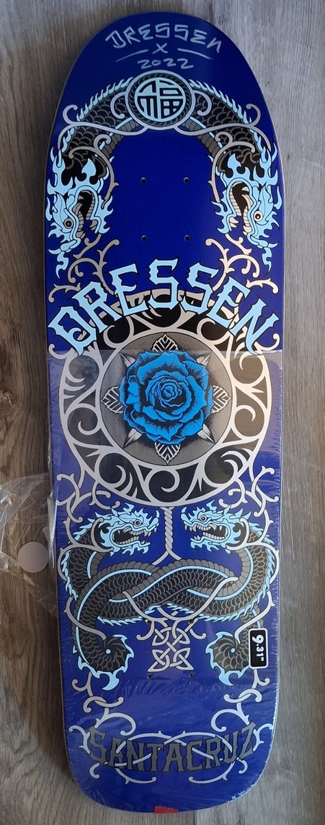 Eric Dressen Santa Cruz サイン入りデッキ新品 Santa Cruz Dressen Rose Signed 29.44)