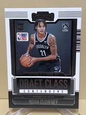 NOAH CLOWNEY Panini Contenders Basketball Draft Class #3 Rookie Card (RC) - NETS. rookie card picture