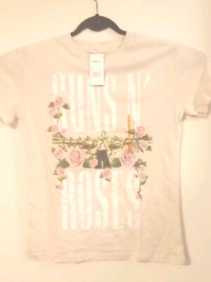 Guns N' Roses Pink T-Shirt Short Sleeves Size Small | eBay