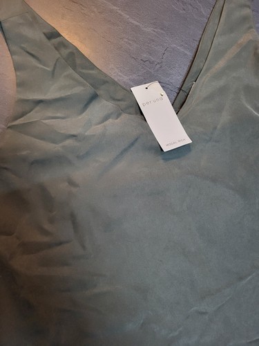 Per Una V-Ausschnitt Stachelkleid, khaki Größe 14 neu mit Etikett M&S - Bild 6 von 6