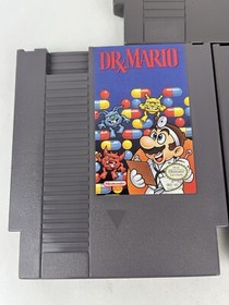 Nintendo NES Games Lot of 7 Tested & Working Dr Mario Donkey Kong Q Bert & Cases