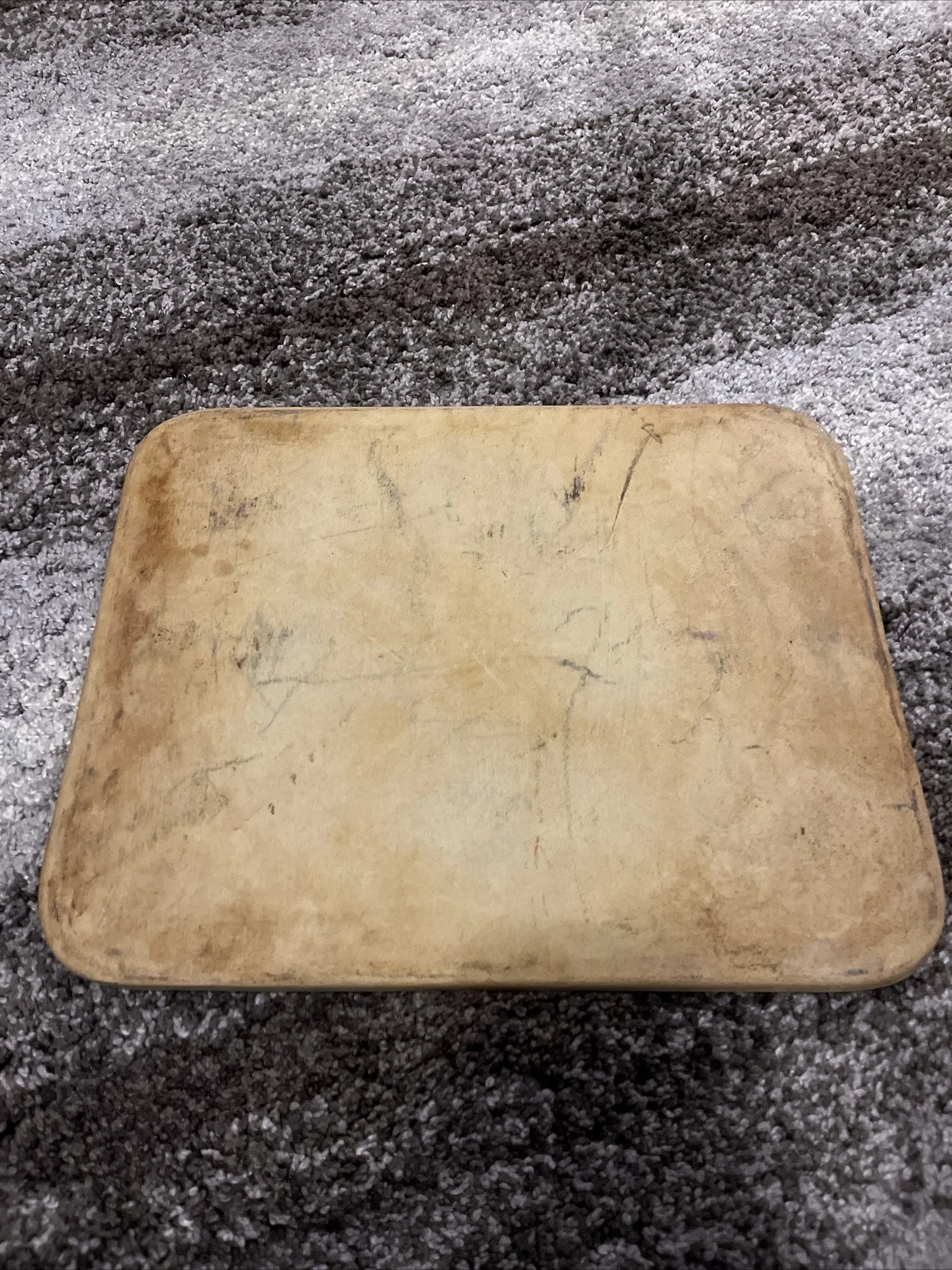 The PAMPERED CHEF RECTANGLE BAKING STONE 12" x 15" COOKIE SHEET STONEWARE #2