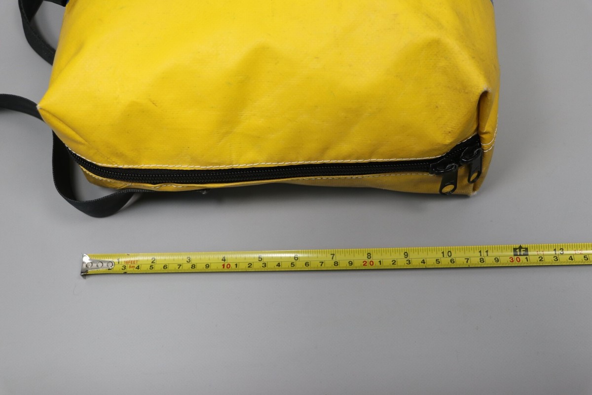 FREITAG F77 BEN Recycled Blue/Yellow PVC Crossbody Messenger FREITAG F77 BEN Recycled Blue/Yellow PVC Crossbody Messenger