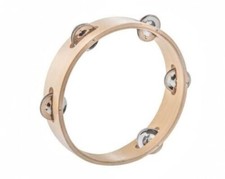 Musicube Wooden Tambourine Musical Instrument for Home/ School