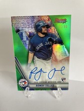 2019 Bowman's Best ROWDY TELLEZ #88/99 Green Refractor Auto RC B19-RT Best of