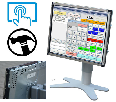 17'' 43cm TOUCHSCRENMONITOR ELO1739L TYCO E575274 USB 1280x1024 FUSS OPENFRAME MM