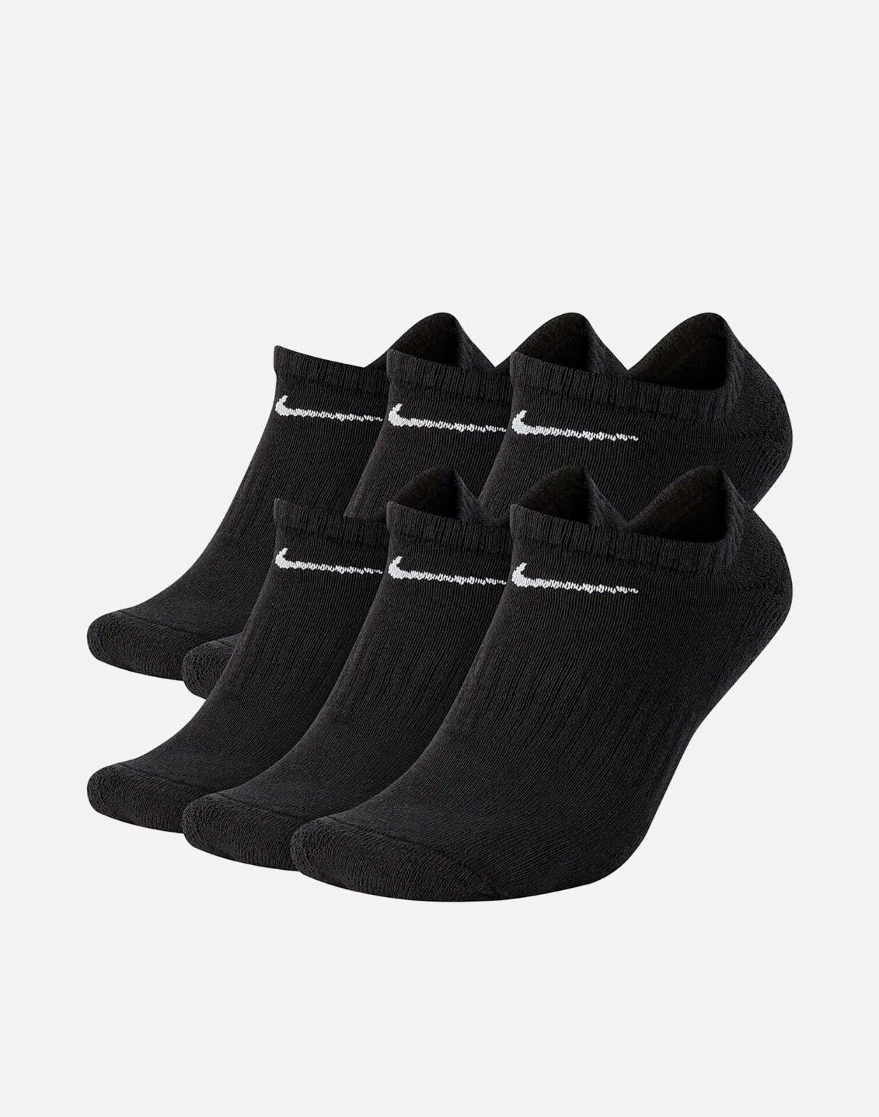 Nike Air Sportswear Everyday Lightweight Dri-Fit No-Show Socks 6pk sz M 6-8