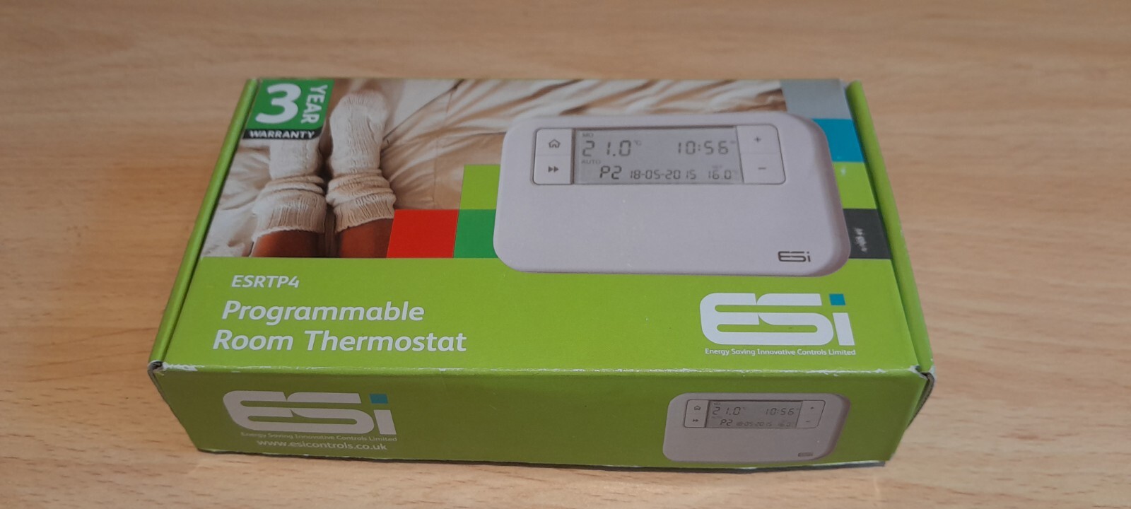 ESI ESRTP4 4-Wire Programmable Room Thermostat - White for sale online |  eBay