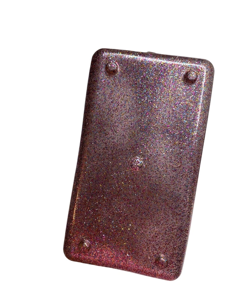 Bolso de mano de gelatina rosa brillante con herrajes en tono dorado Foto 4 de 4