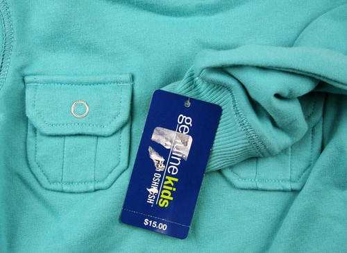 New Boy OshKosh Clothes Teal Fleece Top Toddler Teal NWT Size 18M - Picture 3 of 7