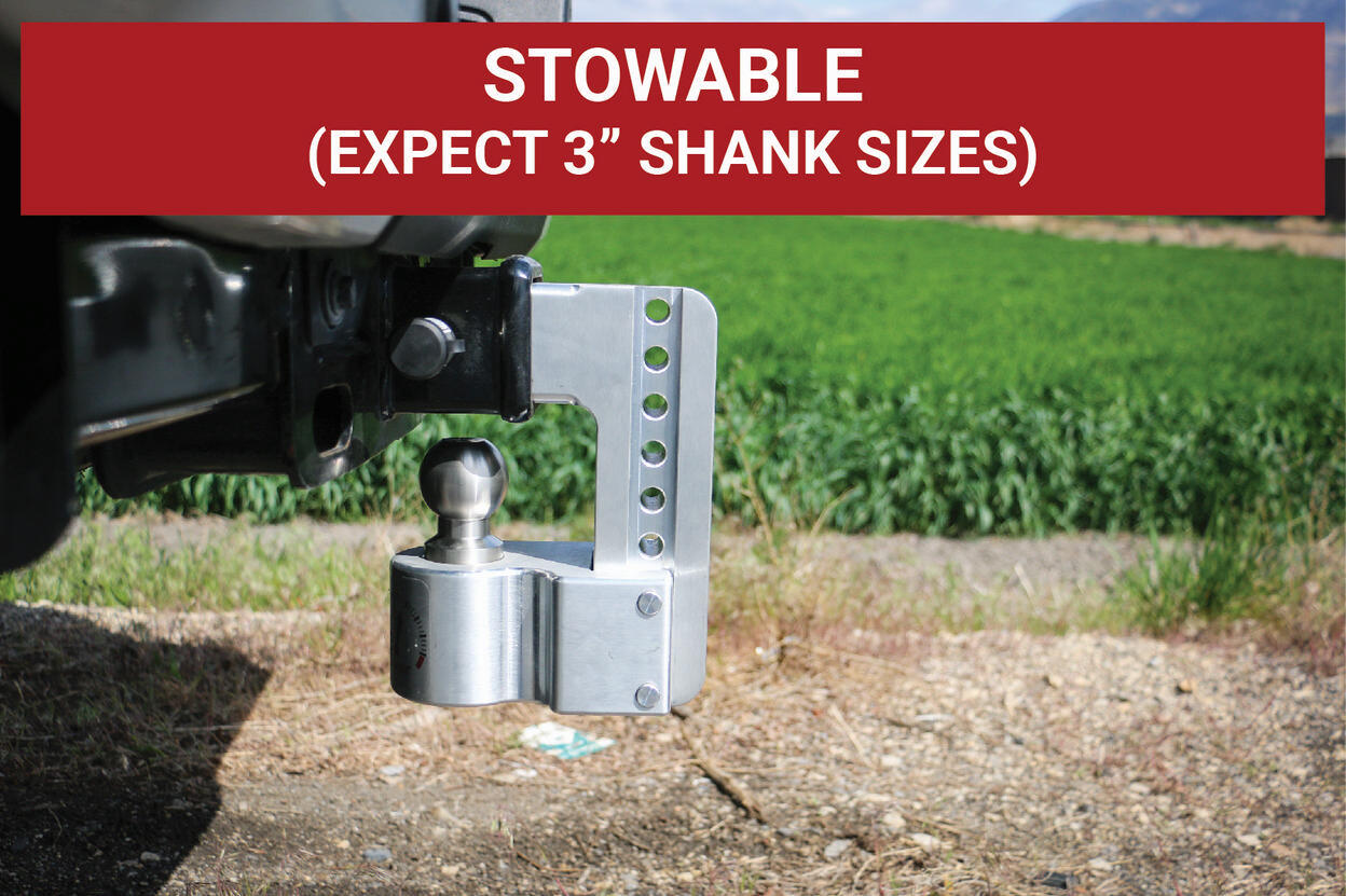 Weigh Safe Trailer Hitch - Weigh Safe Adjustable Drop Hitch - 6" Drop for 2" S