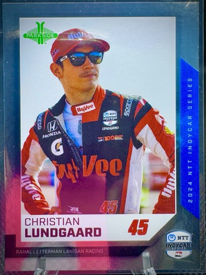 #ad 2024 Parkside Ntt Indycar Premier Edition Christian Lundgaard #15 Foil RC $3.00