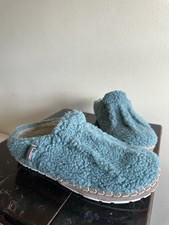 L.L. Bean Mountain Fleece Slipper Clogs Women  s 7 Medium Teal/Seafoam Green