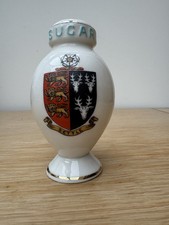 W H Goss Sugar Castor with Cork  - Crest for Settle