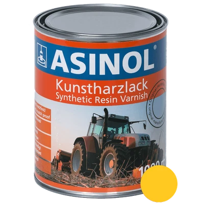 Kunstharzlack Lack Farbe LM 0217 Kupplungen Gelb 1000 ml 1 Liter ASINOL