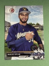 Marcos Diplan 2017 Bowman Draft Milwaukee Brewers #BD-16 W74