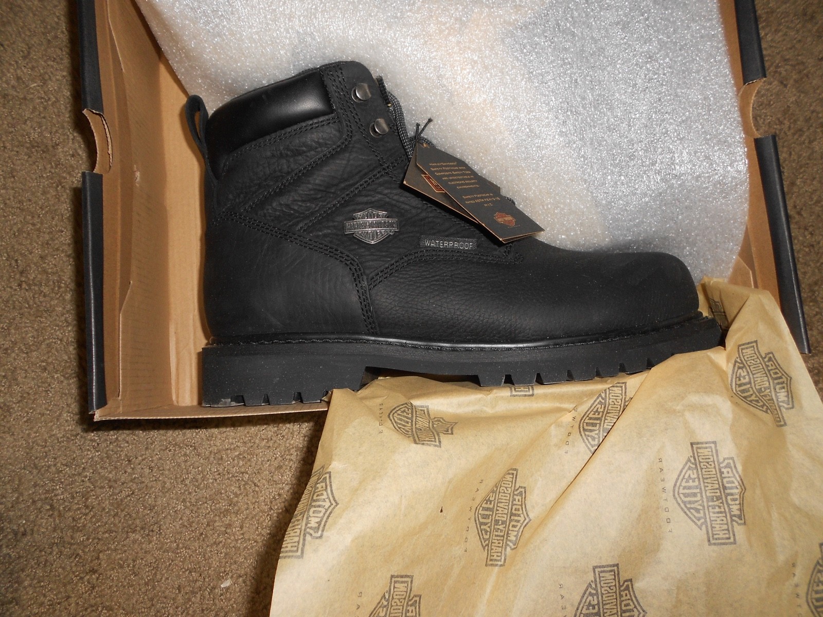 Harley-Davidson Men's Gavern 5.5-Inch Waterproof Motorcycle Boots D93565, D93566 image 4