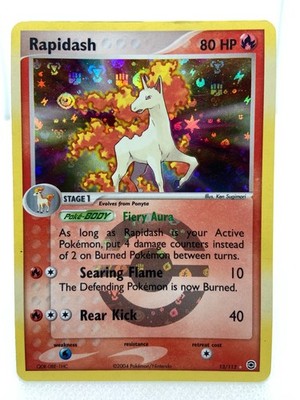 Pokemon TCG Rapidash 13/112 FireRed & LeafGreen Reverse Holo